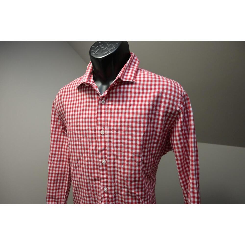 J Crew Dress Shirt Ludlow Plaid Casual Button Up Long Sleeve Mens Size Large